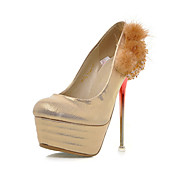 Leatherette Stiletto Pumps With Fur For Party/Evening (More Colors)