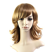 Capless Medium Long 100% Heat Friendly Fiber Natural Look Hair Wig