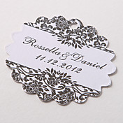 gepersonaliseerde geschulpte gunste tag - Magic Vines (set van 60)