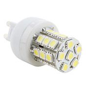 G9 3.5W 27x5050 SMD 300LM 5500-6500K Natural White Light LED Corn Bulb (230V)