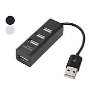 4-port de portable USB 2.0 Hub (couleurs assorties)