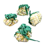 sillas de tejido decorativo y protector (4 piezas)