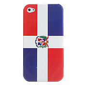 Schutzkleidung Dominikanische Flagge für iPhone 4 und 4S