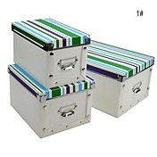 motif de bande multifonction boîte de rangement avec couvercle pp (3 pièces)