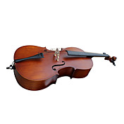 4/4 "nybegynner laminert granlokk cello med sak / stå / rosin / bow