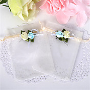 encanto flor saco favor organza - conjunto de 12 (mais cores)