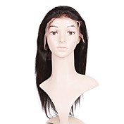 Glue-Less Hand-tied Lace Front Silky Straight 14 Inch Indian Remy Hair Wig
