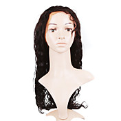 Glue-Less Hand-tied Lace Front Curly 20 Inch Indian Remy Hair Wig