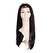 Glue-Less Hand-tied Lace Front Silky Straight 22 Inch Indian Remy Hair Wig