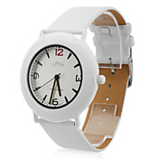 unisex pu analoge Quarz-Armbanduhr (weiß)