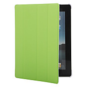 Four-fold Ball Lines  PU Leather Case for the New iPad and iPad 2 (Grass green)