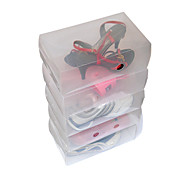 media tamaño de la caja de zapatos transparentes