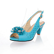 PLACIDA - Sandaler Chunky Hæl Leatherette