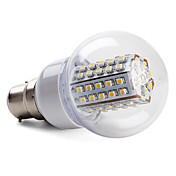 b22 66-3528 SMD 3.5W 430lm 2800-3200K luce bianca calda lampadina a led a sfera (220-240v)