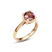 Luxurious Classic Ladies' Garnet Ring (More Materials)