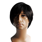 Capless High Quality Synthetic Short Straight Men's Wig
