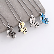 Stainless Steel Dragon Design Necklace (More Colors)