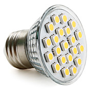 E27 5050 SMD 21-LED Warm White 200-220LM Light Bulb (230V, 3-3.5W)