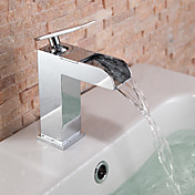 contemporanea cascata lavandino rubinetto del bagno (cromato)