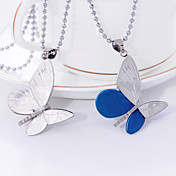 Stainless Steel Flying Butterfly Necklace (More Colors)
