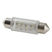 39mm 8-bombilla LED de luz blanca para coche (12V DC, juego de 4 piezas)