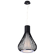 Stylish Pendant Light with 1 Light in Black