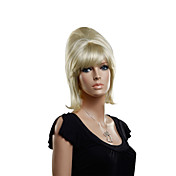 capless curto loira alta qualidade sintética peruca lady gaga
