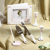 omarmen harten ontwerp bruiloft collectie in delicate hars (6 stuks)