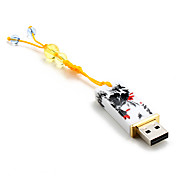 32GB Chinese Lotus Flower Style USB Flash Drive (White)