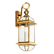 1 - Light Metal Wall Light in Antique Style