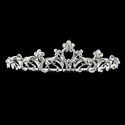 chique legering met strass bloemetje ontwerp bruids tiara