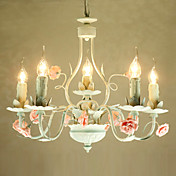 Blumen-Deckenleuchte mit 6 Lichter