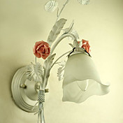 60w landelijke stijl wandlamp met 1 licht