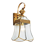 40w 1 - licht gouden wandlamp in antieke stijl