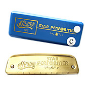 Huang - (102-A) Blues Harp Archaize Boat Harmonica 10 Holes/20 Tones