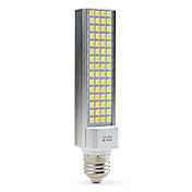 E27 9W 60x5050 SMD 520-600lm 5500-6500K naturligt hvidt lys førte majs pære (110-240V)