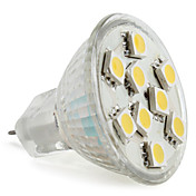 MR11 5050 SMD 9-LED Warm White 90-120LM Light Bulb (12V, 1.5-2W)