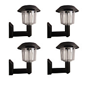 conjunto de 4 brancas cerca de montagem de parede luzes solares