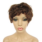 Full Lace 8 Inch 100% Human Hair Deep Wave Hair Wig