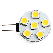 G4 2-2.5W 6x5050 SMD 60-70LM 2800-3200K Warm White Light LED Spot Bulb (12V)
