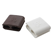 fermacavi (di grandi dimensioni, 2-pack, bianco e nero)