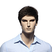 Capless Synthetic Short Straight Men's Wigs