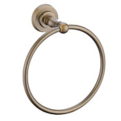 antikk messing ferdig veggmontert håndkle ring