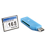 16GB CompactFlash Memory Card with USB Card Reader