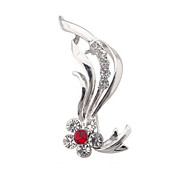 Gorgeous Crystal Flame Brooch