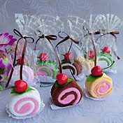Mini Swiss Roll Cake Towel - Set of 2 (Random Color)