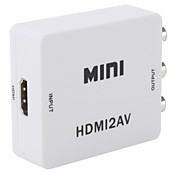 v1.3 mini hdmi naar rca CVBS + l r converter box