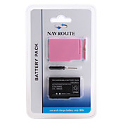 oppladbart li-ion batteripakke med bakre deksel og skrutrekker for Nintendo DS Lite (1600mAh)