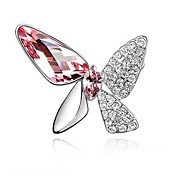 Gorgeous Crystal Platinum Plated Square Cut Brooch (More Colors)