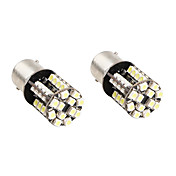 1156 44*1210 SMD White LED CANBUS Car Signal Lights (2-Pack, DC 12V)